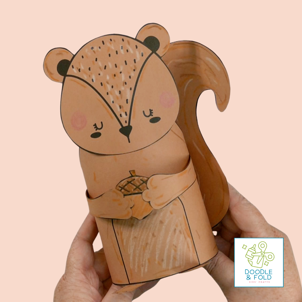 Easy Paper Squirrel Craft