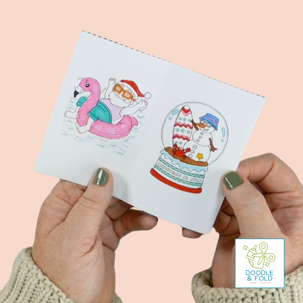 Fun Christmas in July Mini Coloring Books