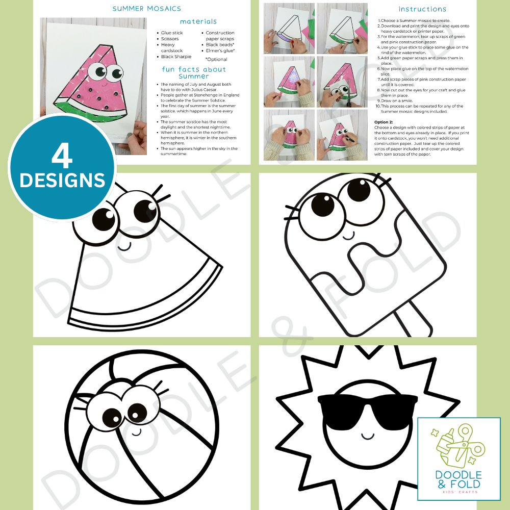 Summer Mosaic Crafts