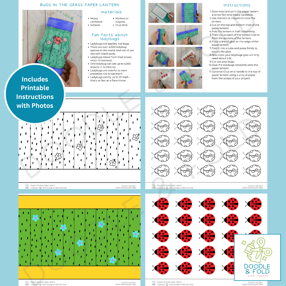 Bugs in the Grass Paper Lantern Craft