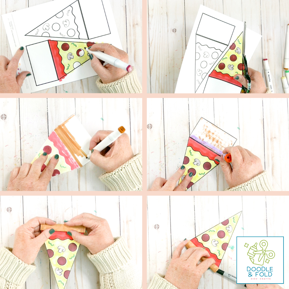 Paper Pizza Slice Craft Printable