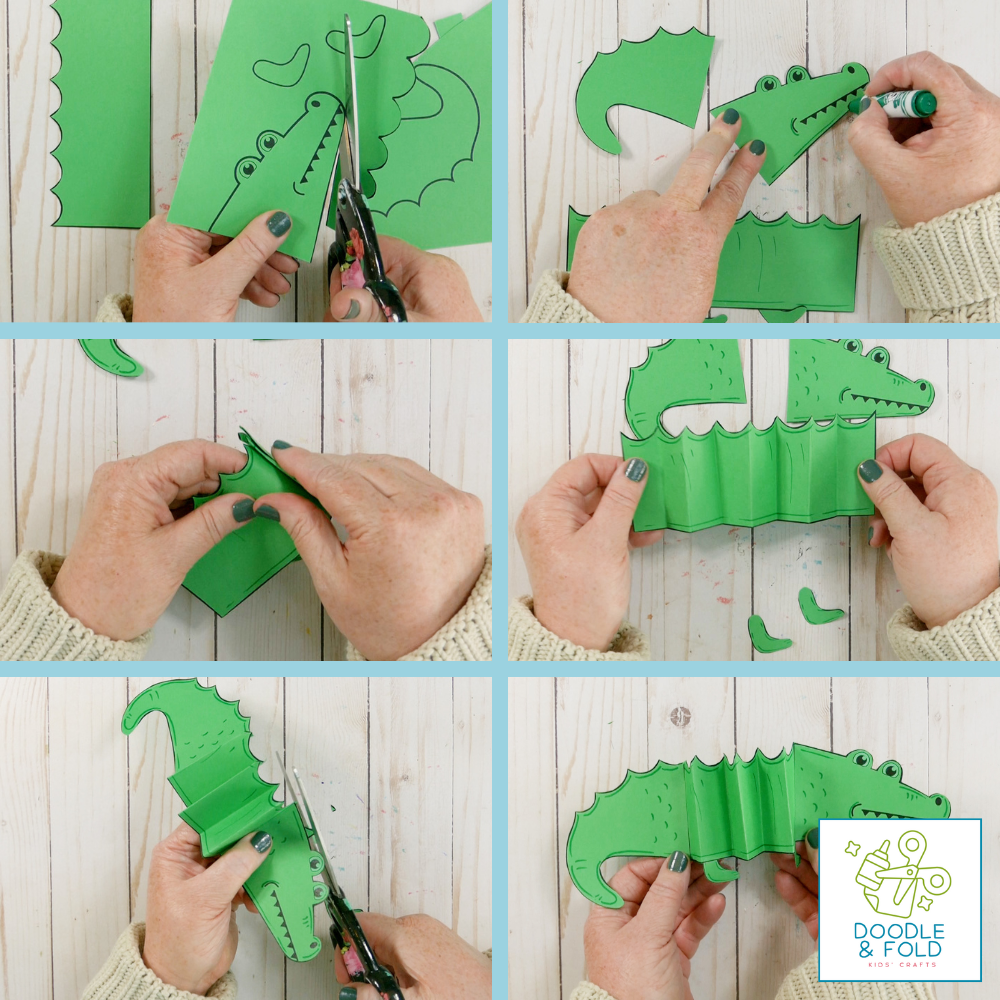 Fun Paper Alligator Craft