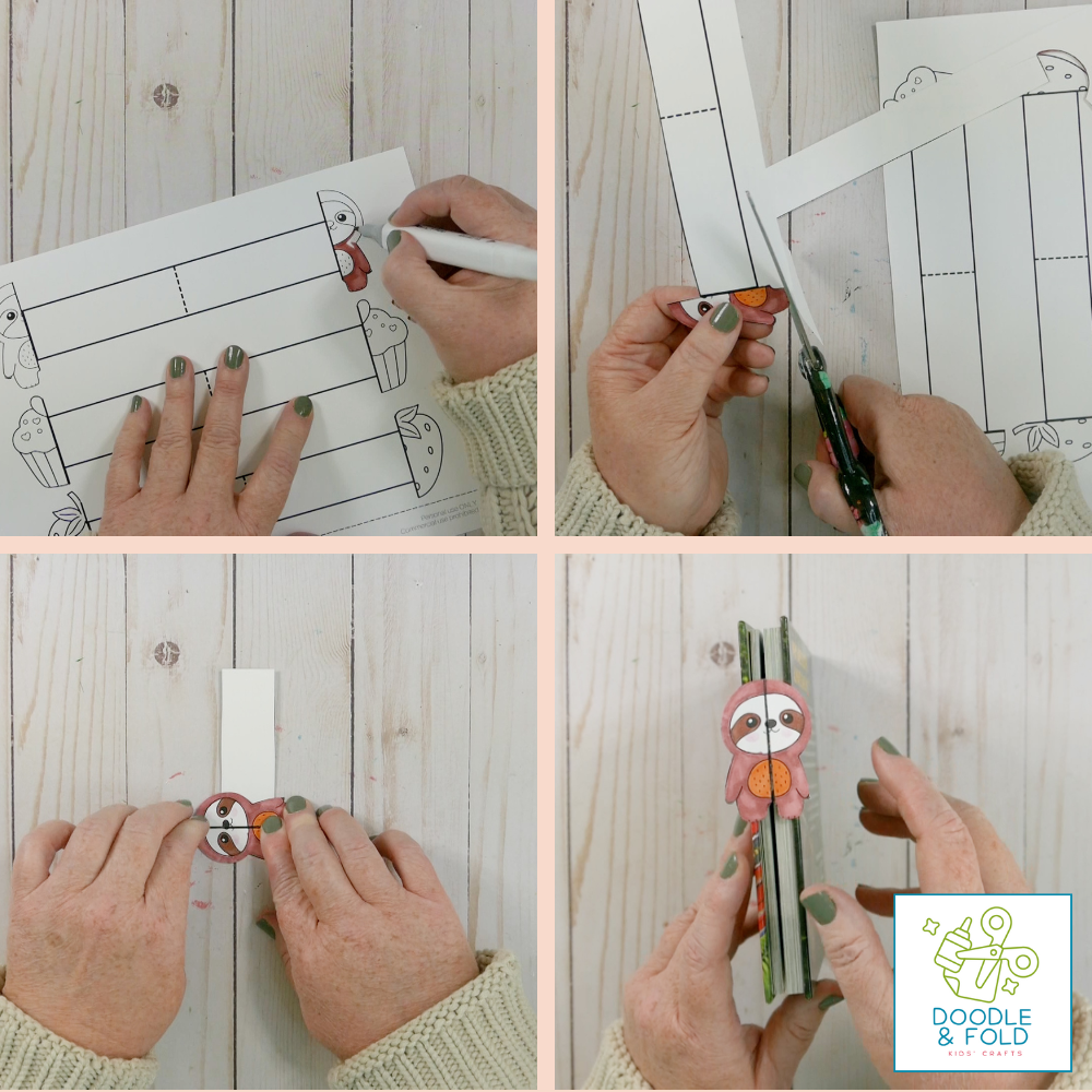 Printable Folding Bookmarks (5 Designs)