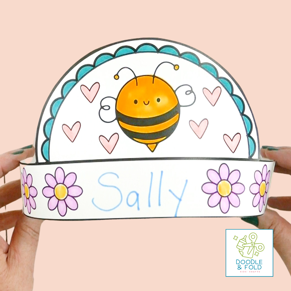 National Bee Day Headbands for Kids (6 Designs)