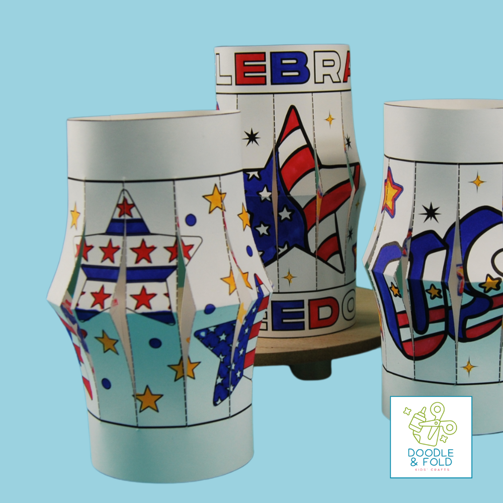Patriotic Paper Lantern Craft