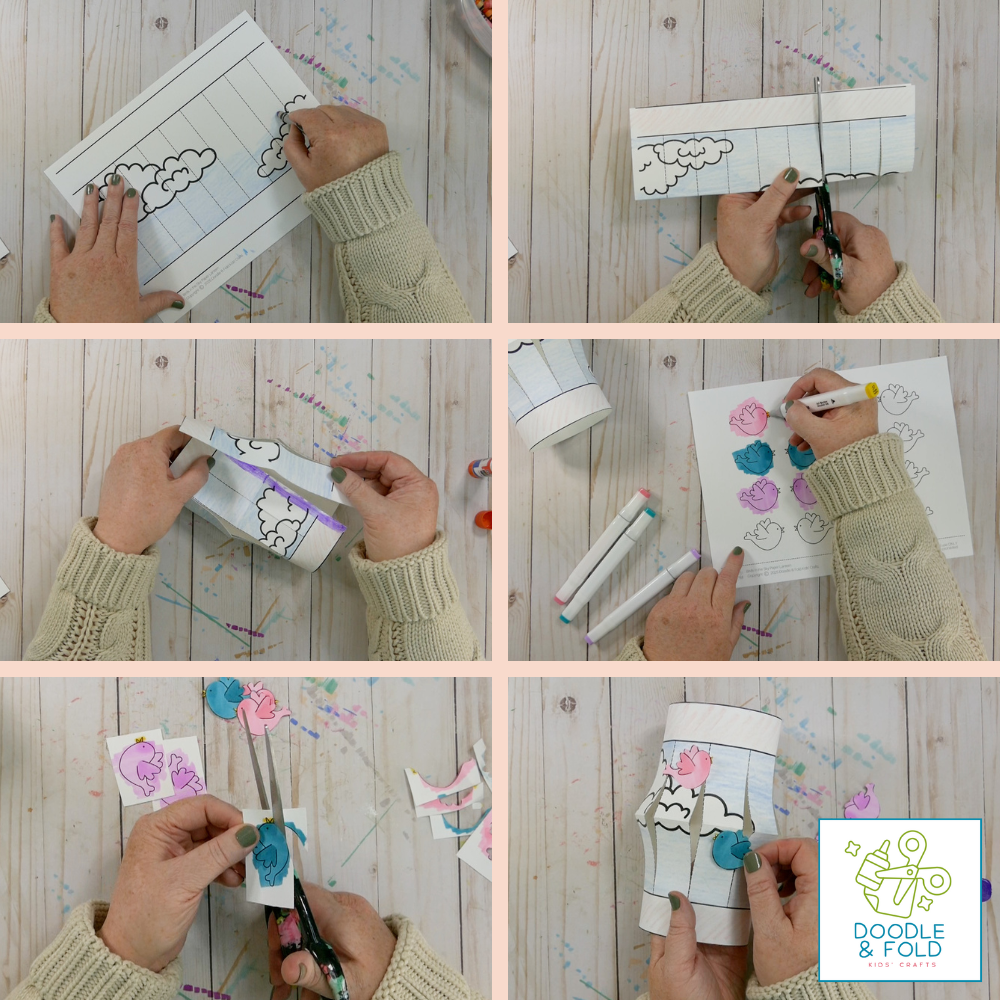 Birds in the Sky Paper Lantern Craft