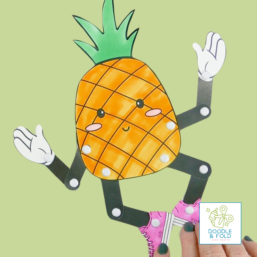 Pineapple Puppet Craft for Kids