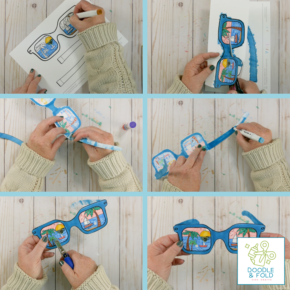 Printable Beach View Sunglasses (2 Designs and sizes)