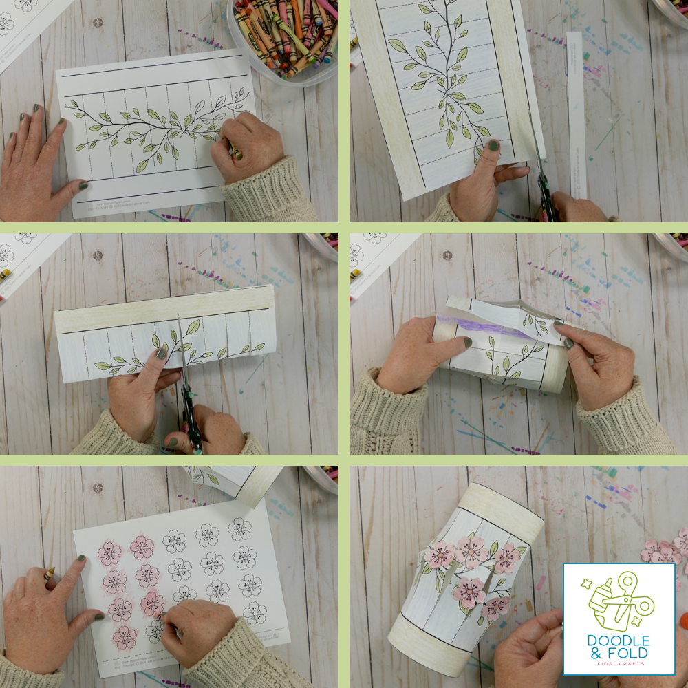 Cherry Blossoms Paper Lantern Craft