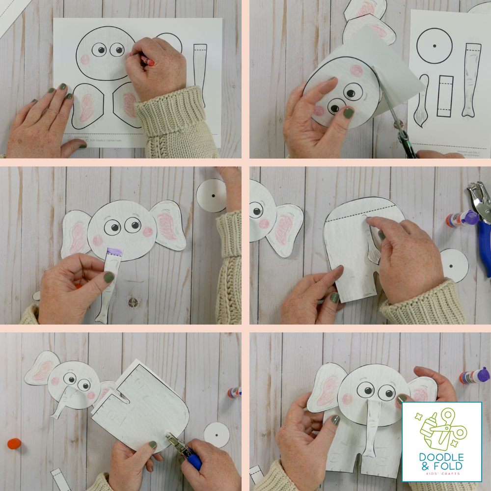 Interactive Standing Elephant Craft
