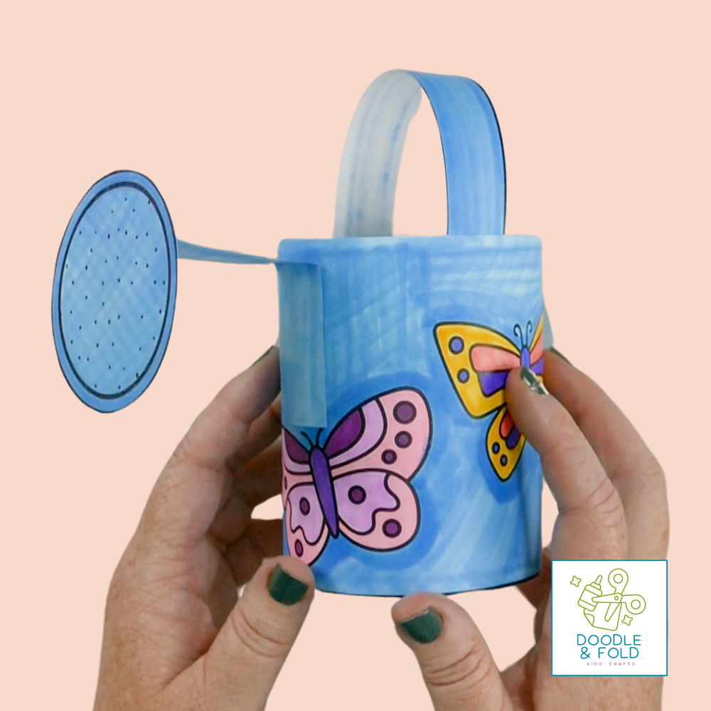 Flower Watering Can Printable Craft