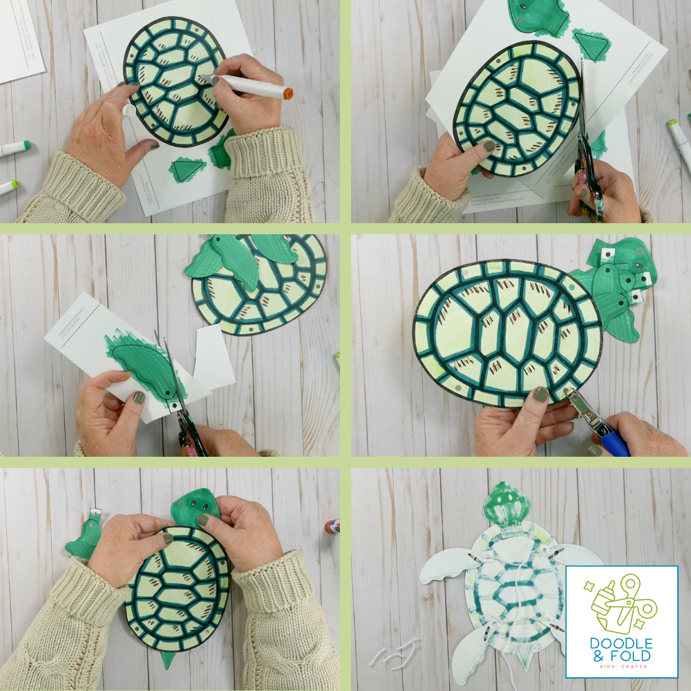 Adorable Swimming Sea Turtle Craft