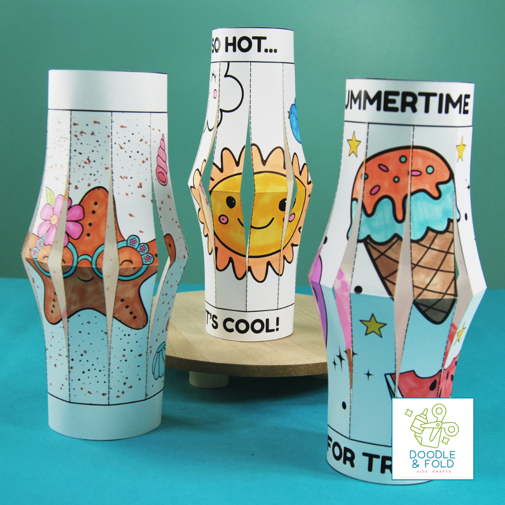 Summer Paper Lantern Printables (6 Designs)