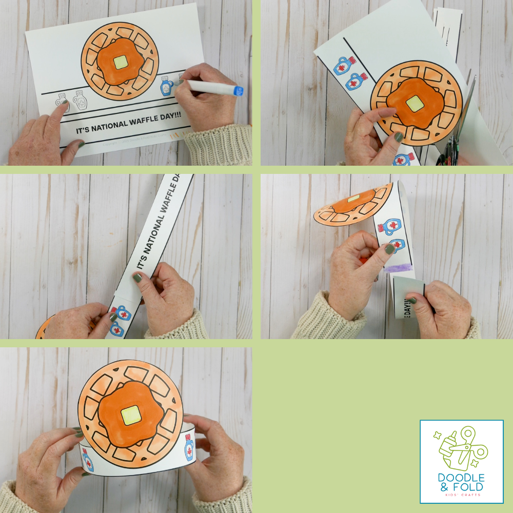 International Waffle Day Headband Printable (4 Designs)