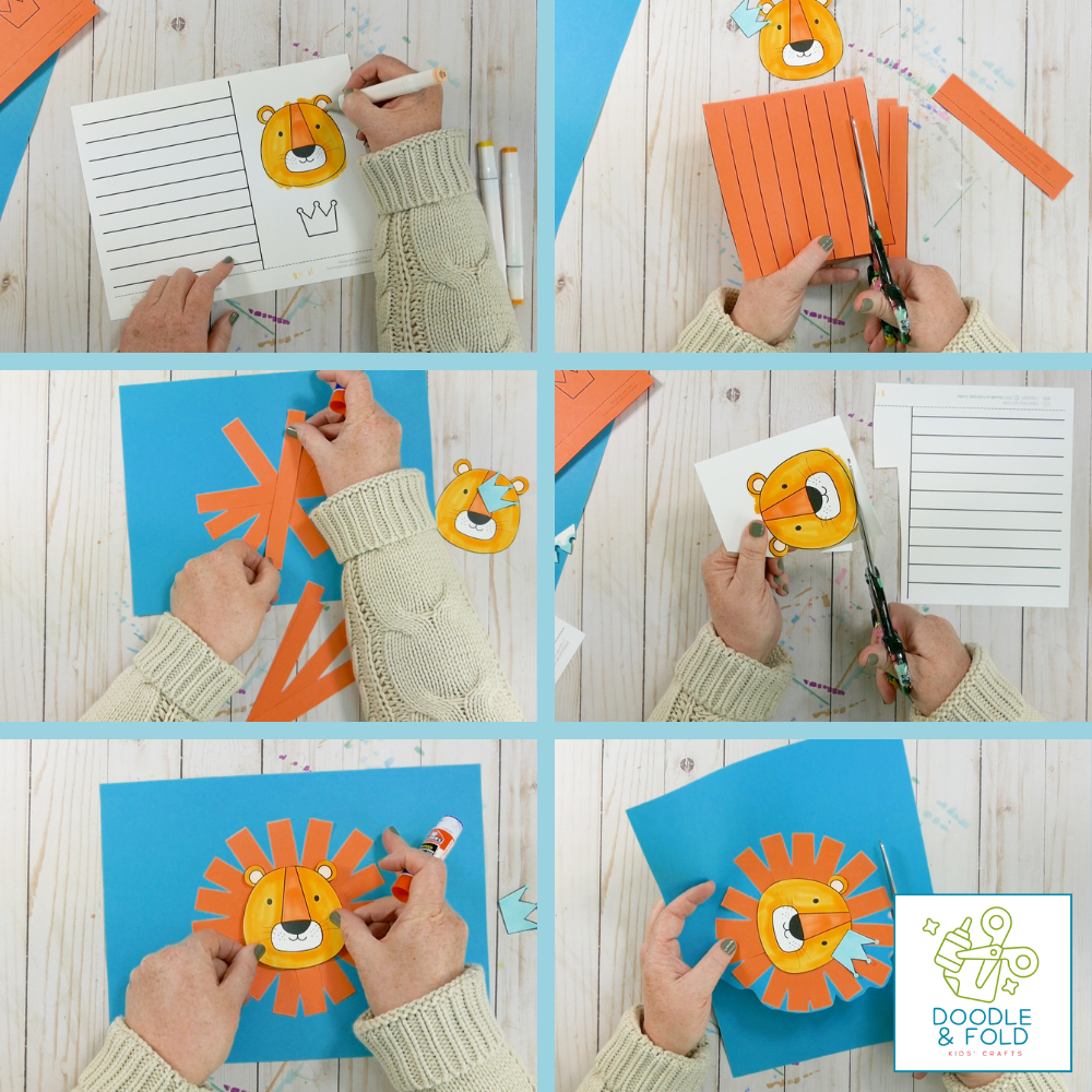 Easy Paper Lion Craft