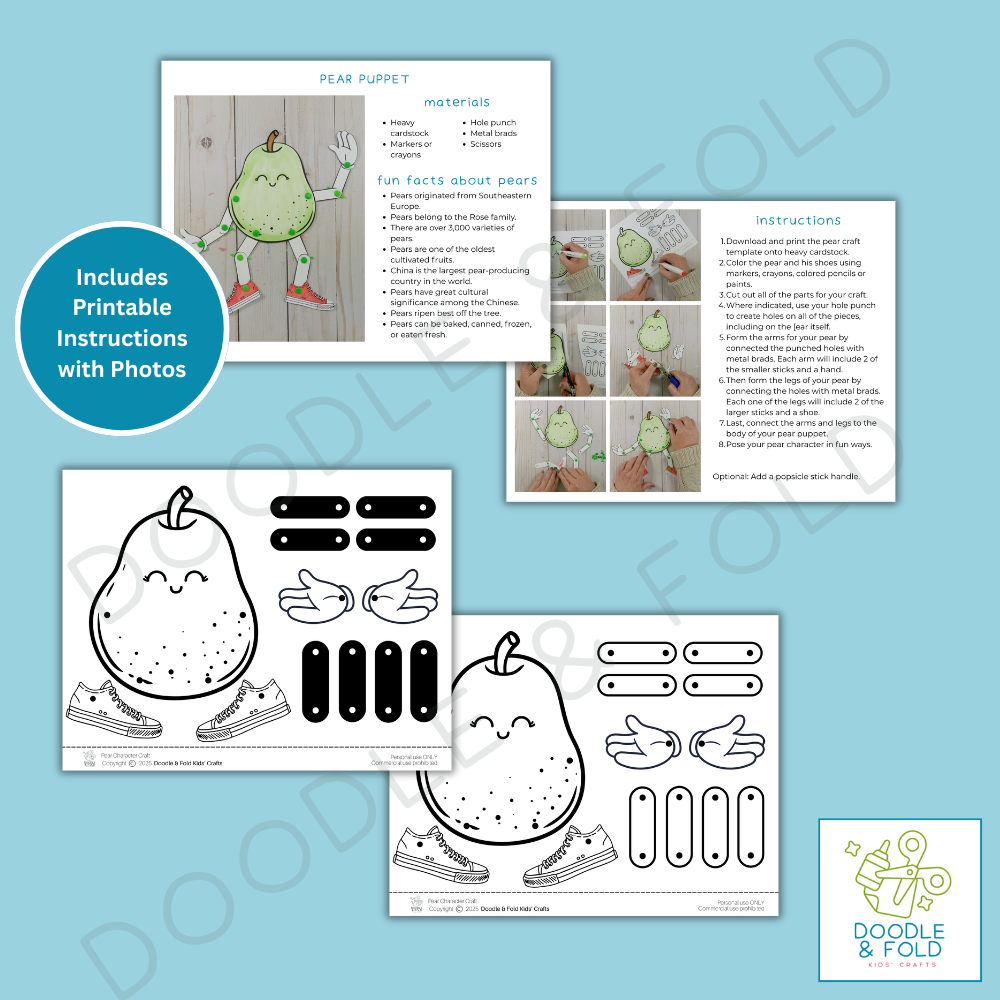 Sweet Pear Puppet Craft