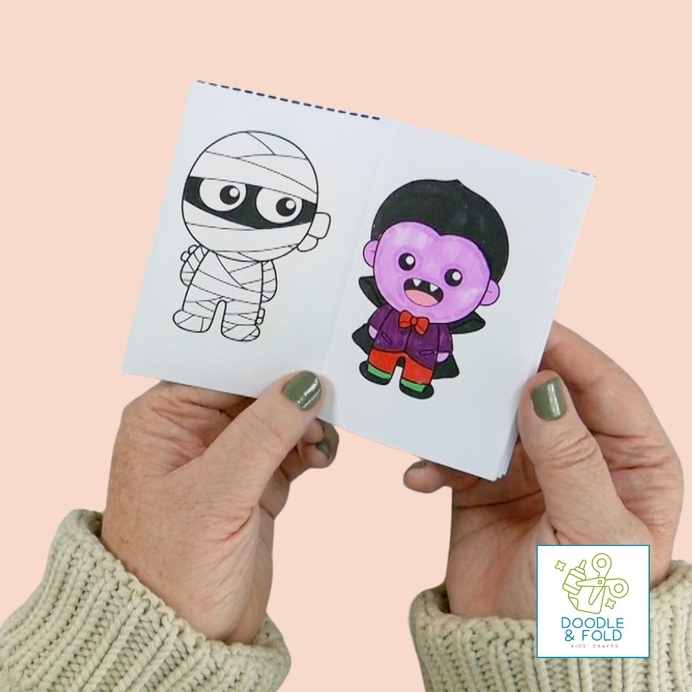Halloween Mini Coloring Books