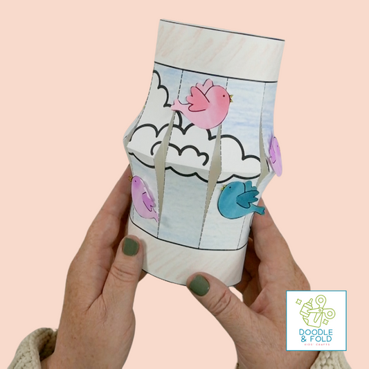 Birds in the Sky Paper Lantern Craft