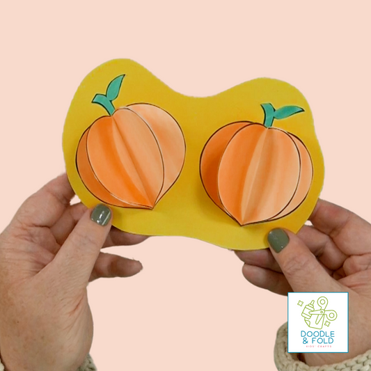 Yummy 3D Paper Peaches Craft