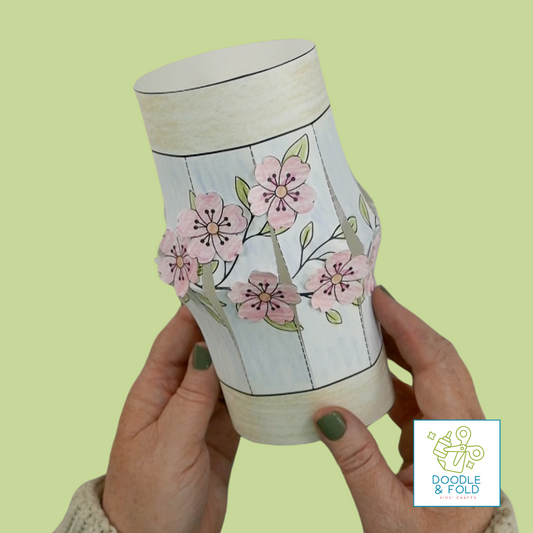 Cherry Blossoms Paper Lantern Craft