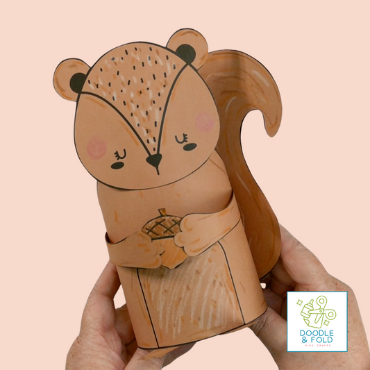 Easy Paper Squirrel Craft