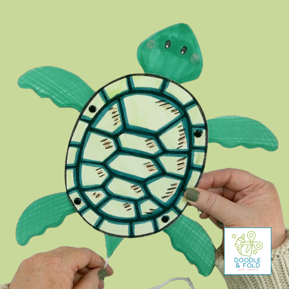 Adorable Swimming Sea Turtle Craft