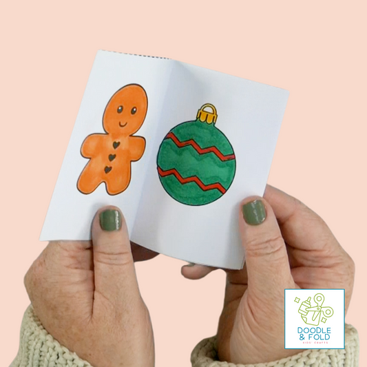 Fun Christmas Mini Coloring Books (3 Designs)