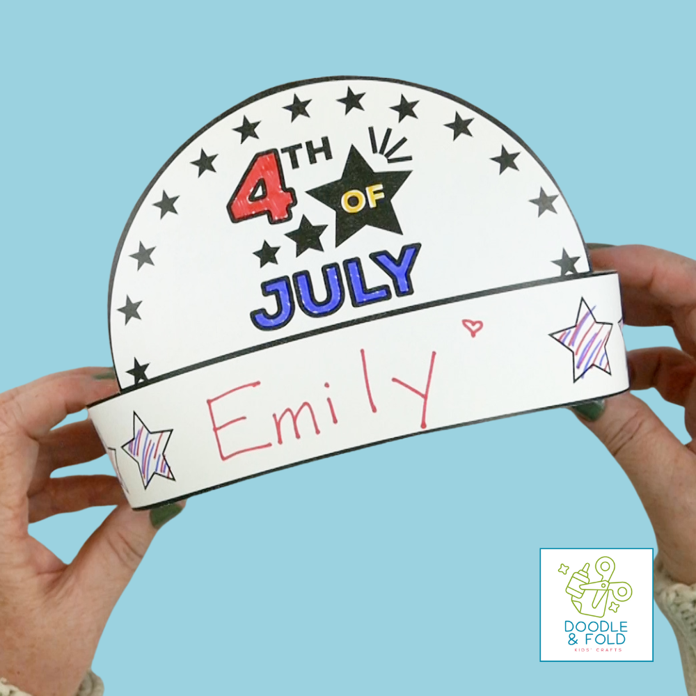 Patriotic and Fourth of July Printable Headbands (6 Designs)