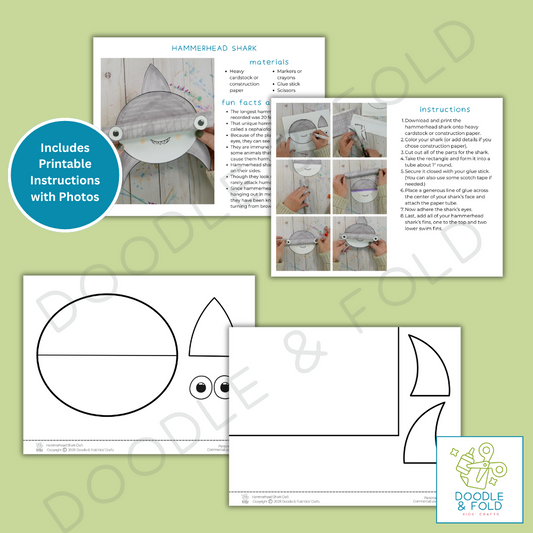 Cute Hammerhead Shark Craft for Kids