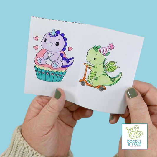 Dinosaur Mini Coloring Books