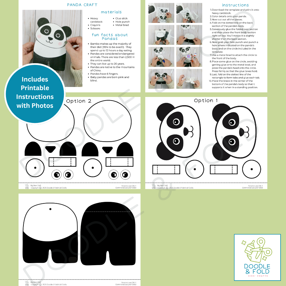 Interactive Standing Panda Craft