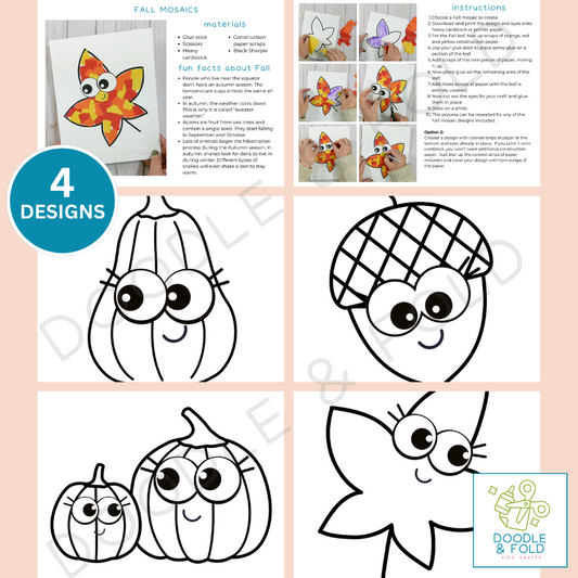 Fall Mosaic Crafts