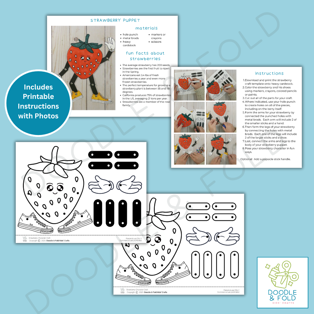 Fun Interactive Strawberry Puppet
