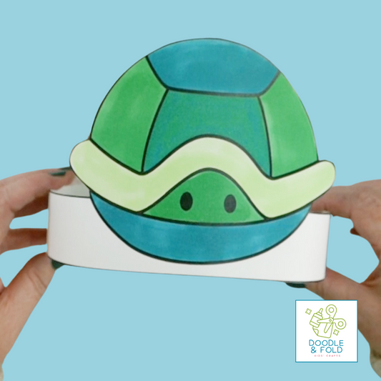 Turtle Themed Headband Crafts for Kids for World Turtle Day and Beyond (5 Designs)