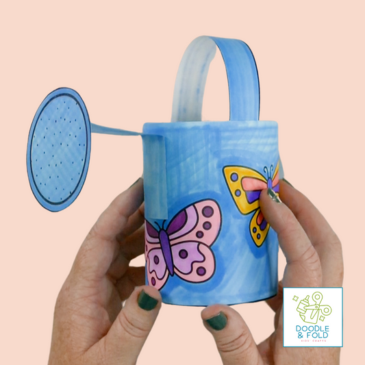 Flower Watering Can Printable Craft