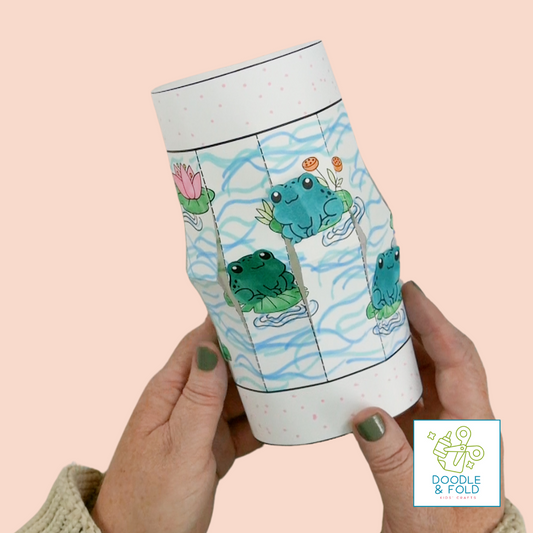 Lily Pond (with Frogs) Paper Lantern