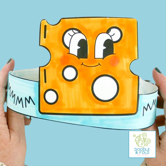 Printable Cheese Day Headbands for Kids (5 Designs)