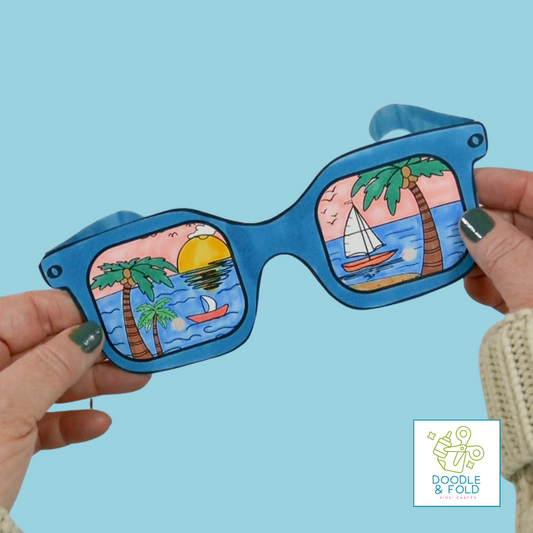 Printable Beach View Sunglasses (2 Designs and sizes)